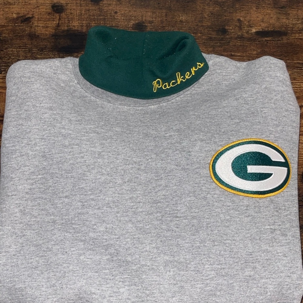 green bay packers turtleneck sweatshirt